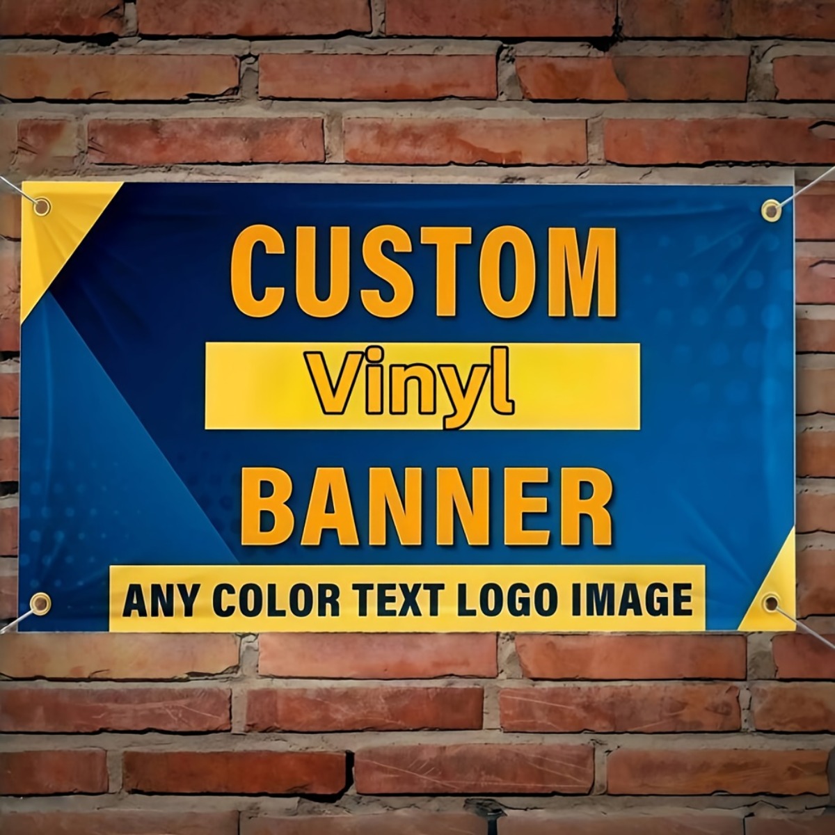 Commercial Vinyl Printing - Spanduk Vinyl Kustom Desain Logo Teks