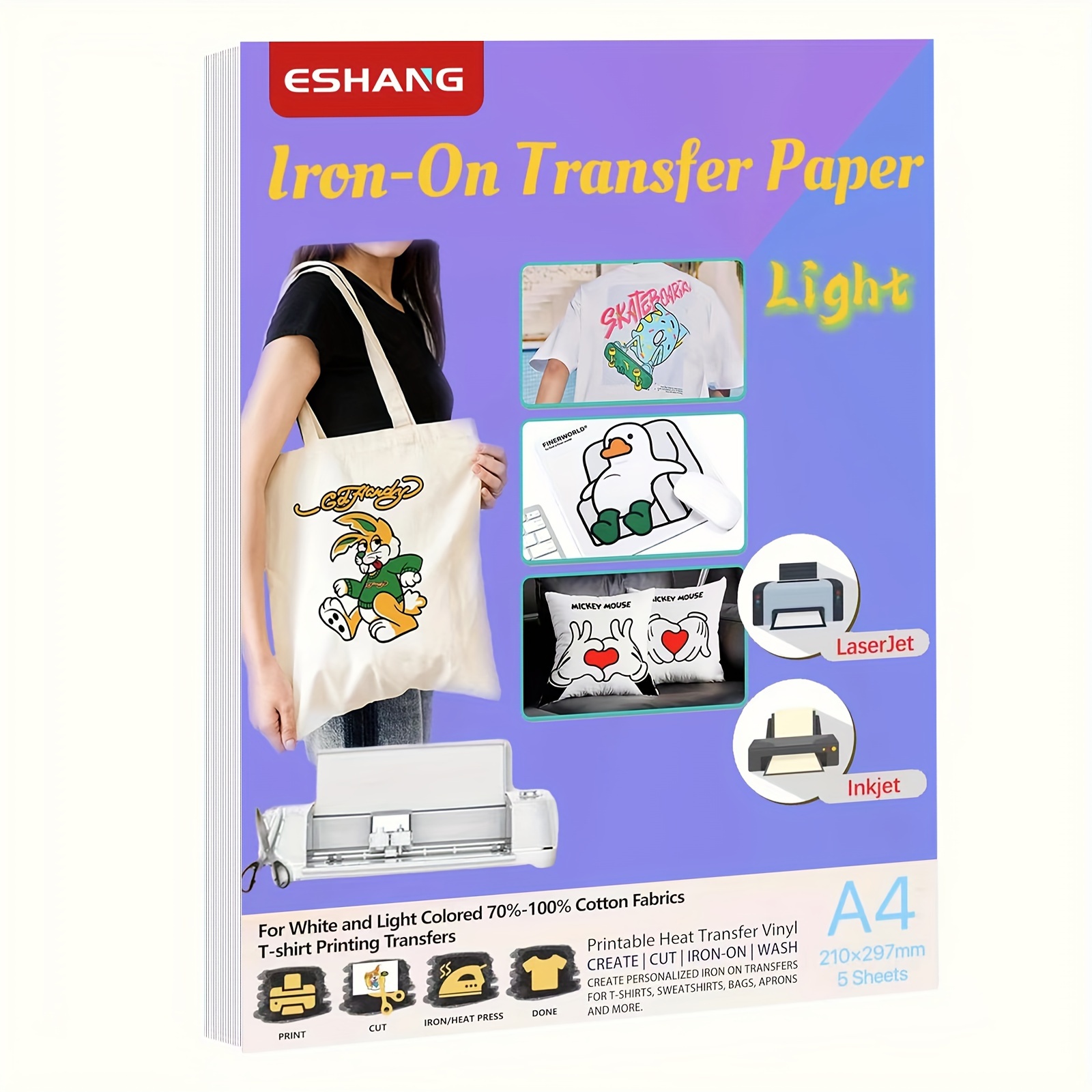 Commercial Vinyl Printing - Kertas Transfer Panas Ukuran A4 Untuk