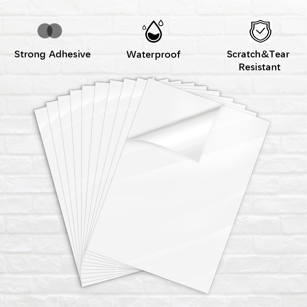 10 Lembar A4 Stiker Vinil Dapa - Commercial Vinyl Printing ulasan dan harga