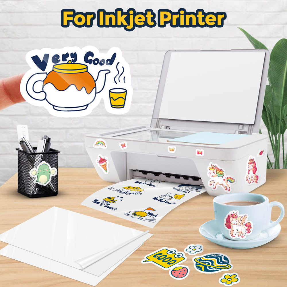 10 Lembar A4 Stiker Vinil Dapa - Commercial Vinyl Printing ulasan dan harga
