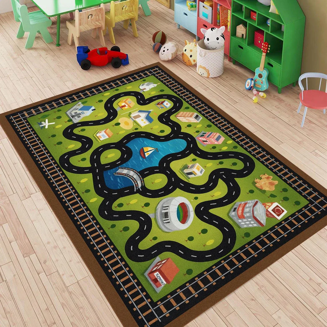 Karpet Trek Balap untuk Anak,  - Commercial Digital Printing Machine ulasan dan harga